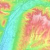 Les Mées topographic map, elevation, terrain