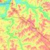 Redstone Township topographic map, elevation, terrain