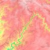 Miranda do Douro topographic map, elevation, terrain