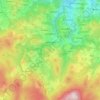 Vimperk topographic map, elevation, terrain