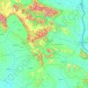 Mukdahan Province topographic map, elevation, terrain