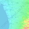 Navsari topographic map, elevation, terrain