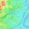 Toowong topographic map, elevation, terrain