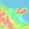 Foggia topographic map, elevation, terrain