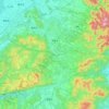 Koka topographic map, elevation, terrain