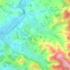 Zotzenbach topographic map, elevation, terrain