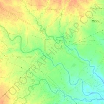 Raila topographic map, elevation, terrain