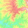 Franca topographic map, elevation, terrain