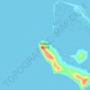 Bubuan Island topographic map, elevation, terrain