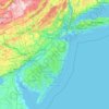 Nueva Jersey topographic map, elevation, terrain