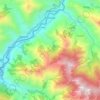 Khalanga topographic map, elevation, terrain
