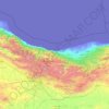 Mazandarão topographic map, elevation, terrain