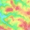 Laubach topographic map, elevation, terrain