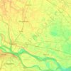 Vaishali topographic map, elevation, terrain