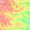 Pottawatomie County topographic map, elevation, terrain