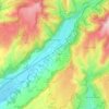 Vic-sur-Cère topographic map, elevation, terrain