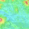 Česká Lípa topographic map, elevation, terrain