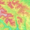 Schluchsee topographic map, elevation, terrain