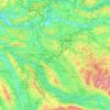 Zürich topographic map, elevation, terrain