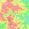 Calderdale topographic map, elevation, terrain