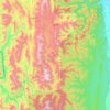 Hakha topographic map, elevation, terrain
