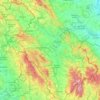 powiat kłodzki topographic map, elevation, terrain
