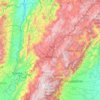 Cundinamarca topographic map, elevation, terrain