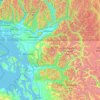 Whatcom County topographic map, elevation, terrain