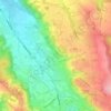 Loubajac topographic map, elevation, terrain