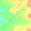 Thikriya topographic map, elevation, terrain