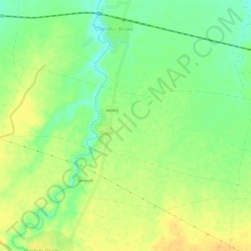 Dighi topographic map, elevation, terrain