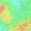 Moravskoslezský kraj topographic map, elevation, terrain