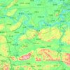 Jiang'an County topographic map, elevation, terrain