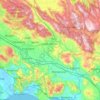 Frosinone topographic map, elevation, terrain