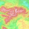 National Park Rila topographic map, elevation, terrain