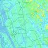 Thrikkakara topographic map, elevation, terrain