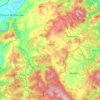 Pareto topographic map, elevation, terrain