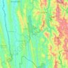 Lawngtlai topographic map, elevation, terrain