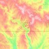 Parc National des Prairies topographic map, elevation, terrain