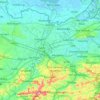 East Flanders topographic map, elevation, terrain