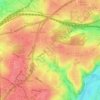 Huttrop topographic map, elevation, terrain