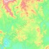 Carácuaro topographic map, elevation, terrain