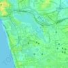 Hunupitiya topographic map, elevation, terrain