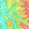 Montjardin topographic map, elevation, terrain