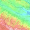 Qazakh-Tovuz topographic map, elevation, terrain