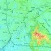 Fengshan District topographic map, elevation, terrain