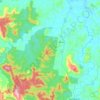 Imbil topographic map, elevation, terrain