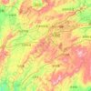 Malong District topographic map, elevation, terrain