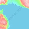 Creswell Bay topographic map, elevation, terrain