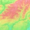 Gadsden County topographic map, elevation, terrain
